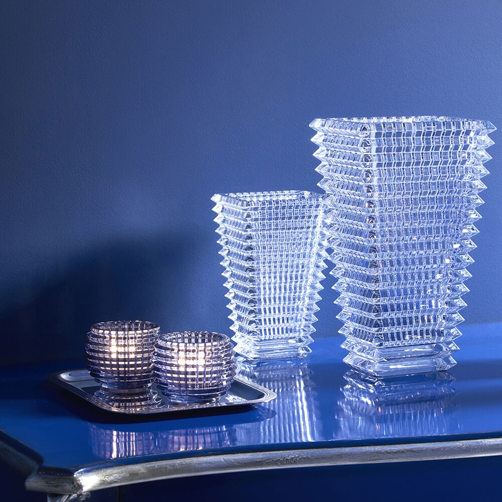 Baccarat Small Rectangular Eye Vases
